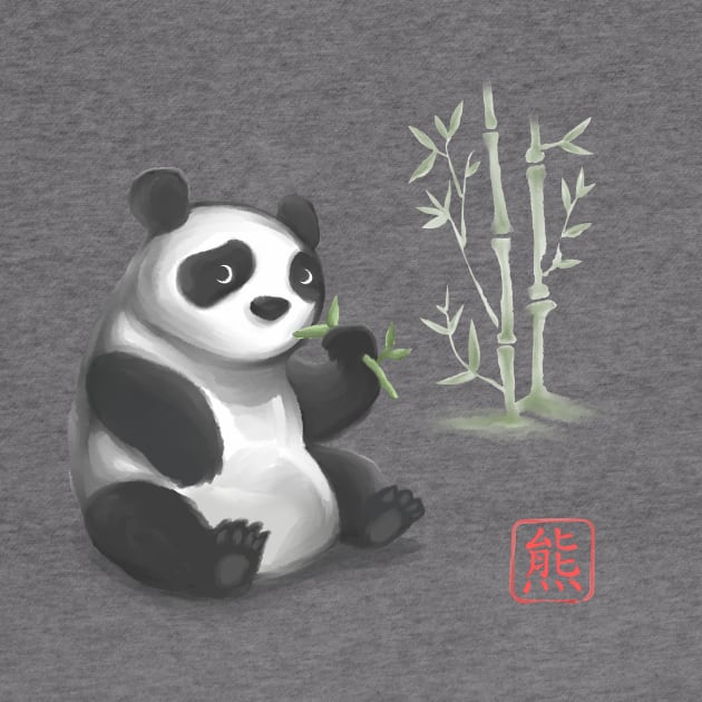 cute panda watercolor by walterorlandi